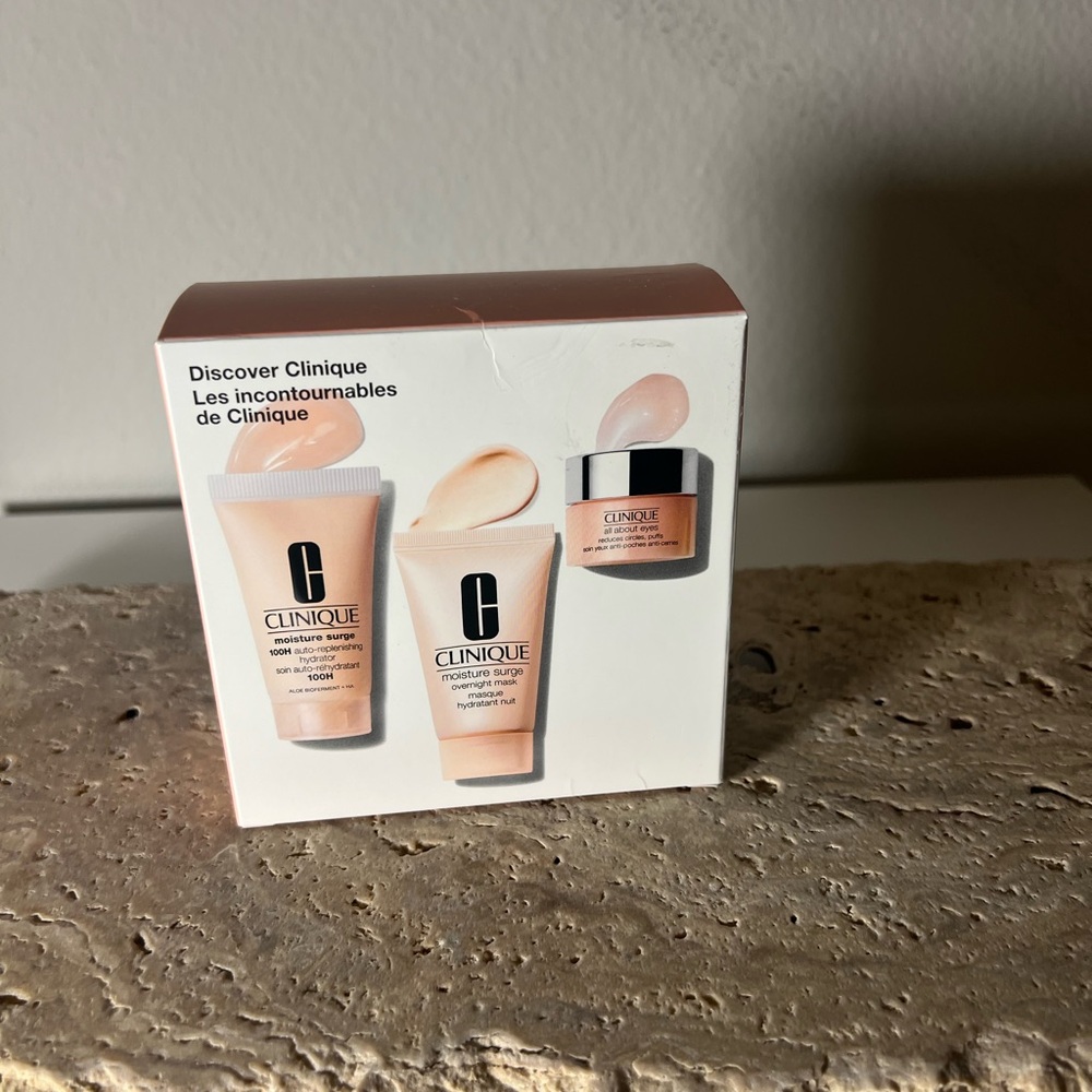 Clinique moisture surge three piece set - Cream